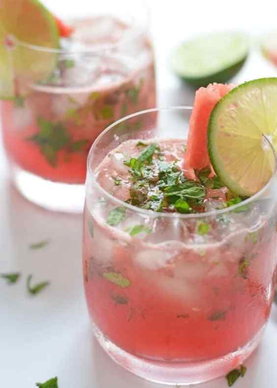 5. Wassermelonen-Minz-Weincocktail