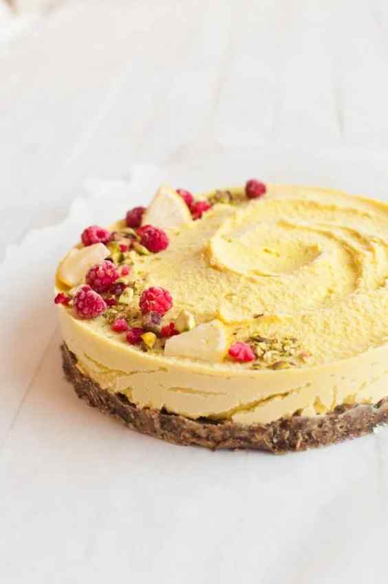 1. Raw Vegan Lemon Cheesecake