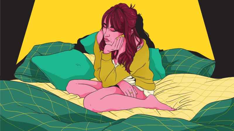 Illustration représentant la dépression due à la masturbation